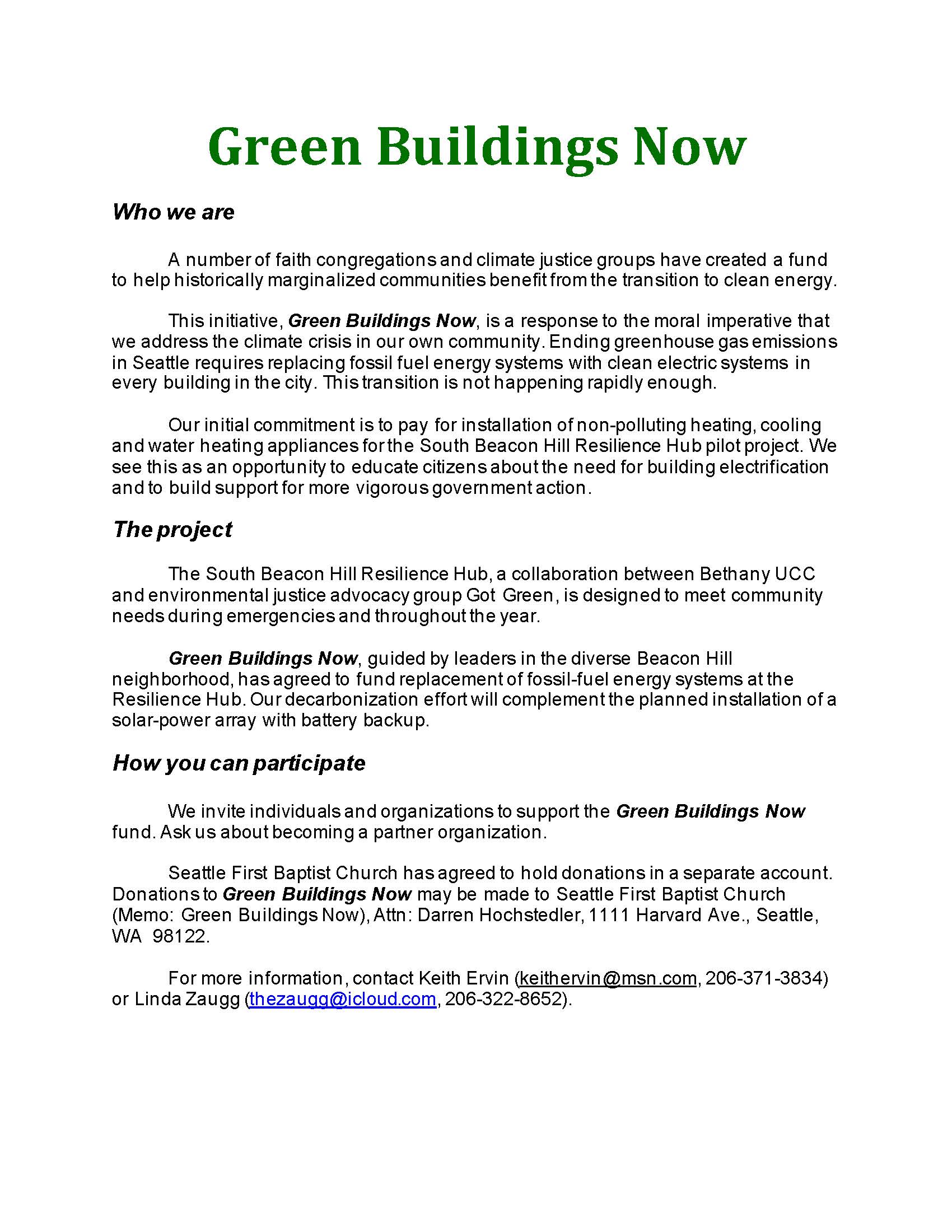 Green Building Now